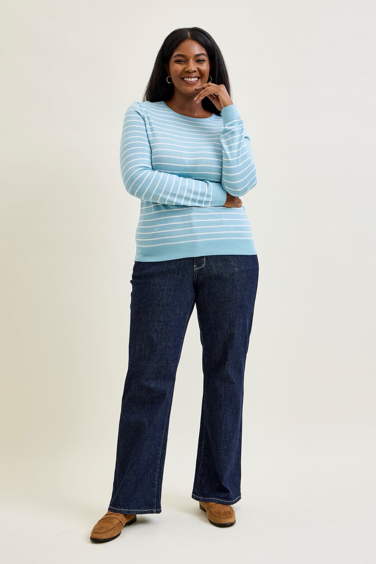 Eliana Rinse Geometric Wide Leg - PLUS