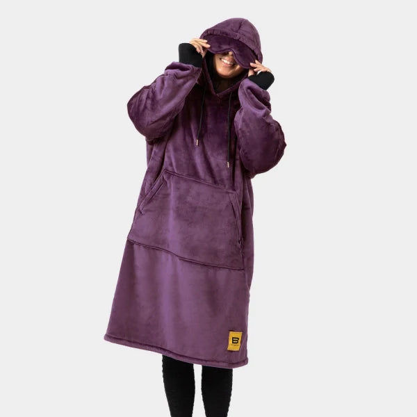 Wearable blanket Oversized with sherpa lining One size fits most.