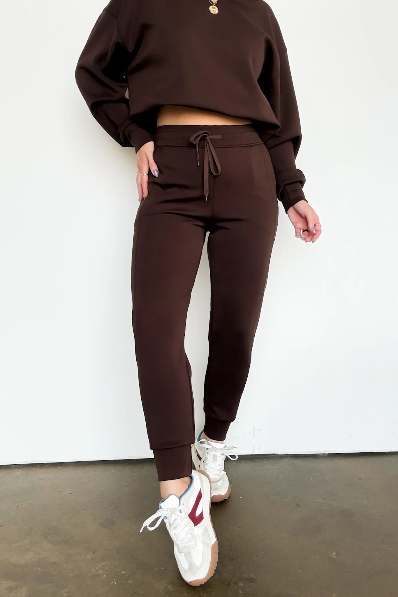 Sporty Chic Knit Joggers