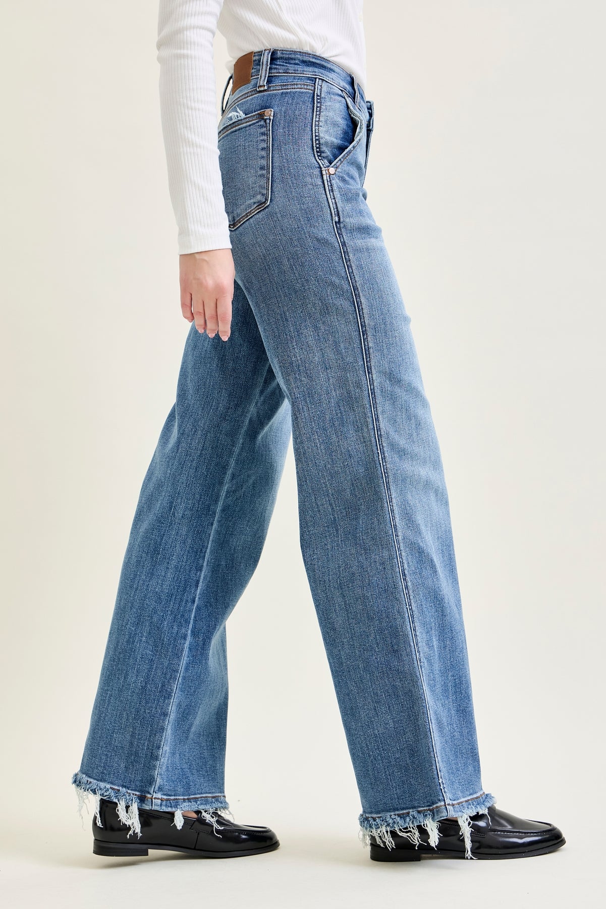 Sage High Rise Retro Wide Leg