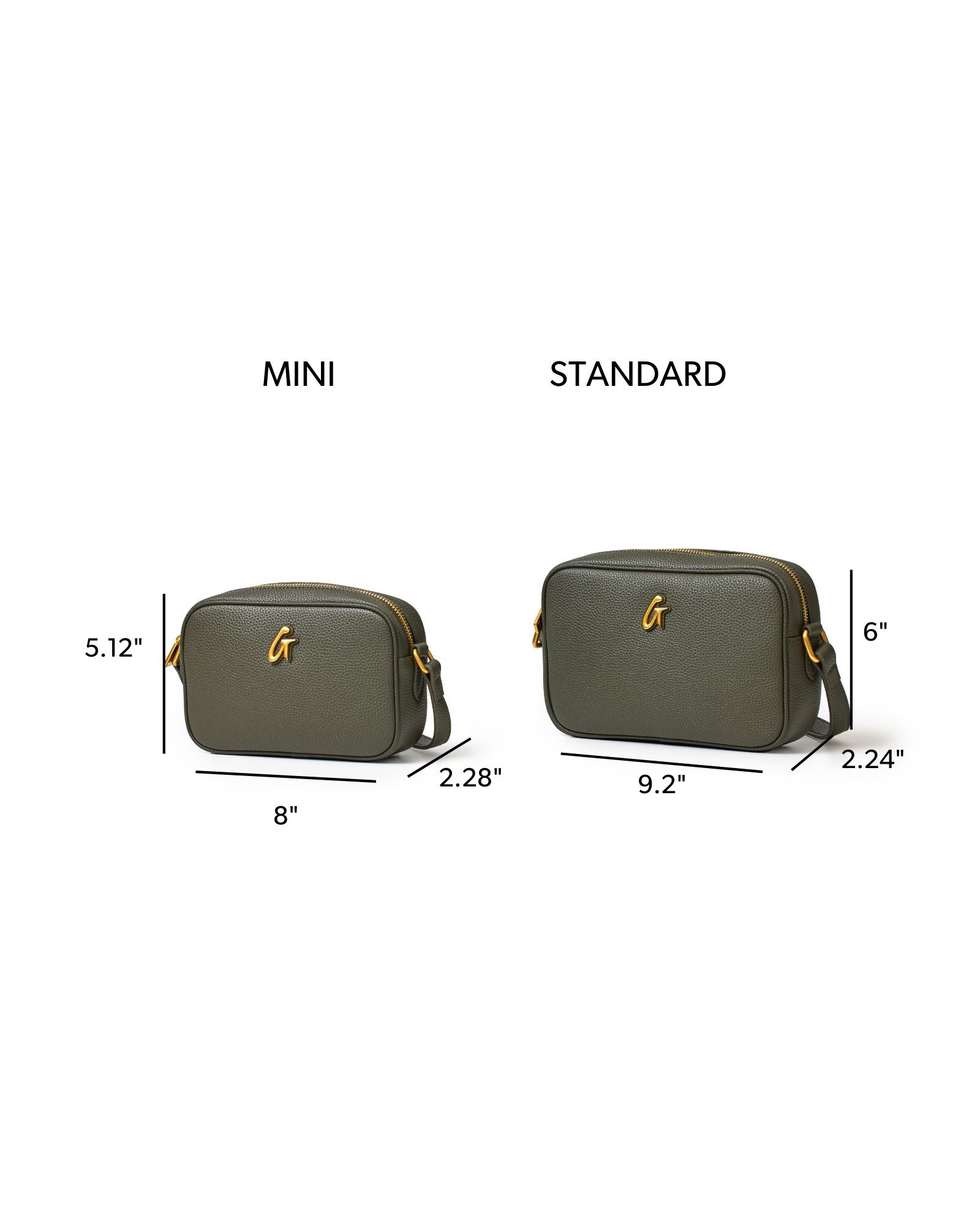 MINI PEBBLE CAMERA BAG - OLIVE GREEN