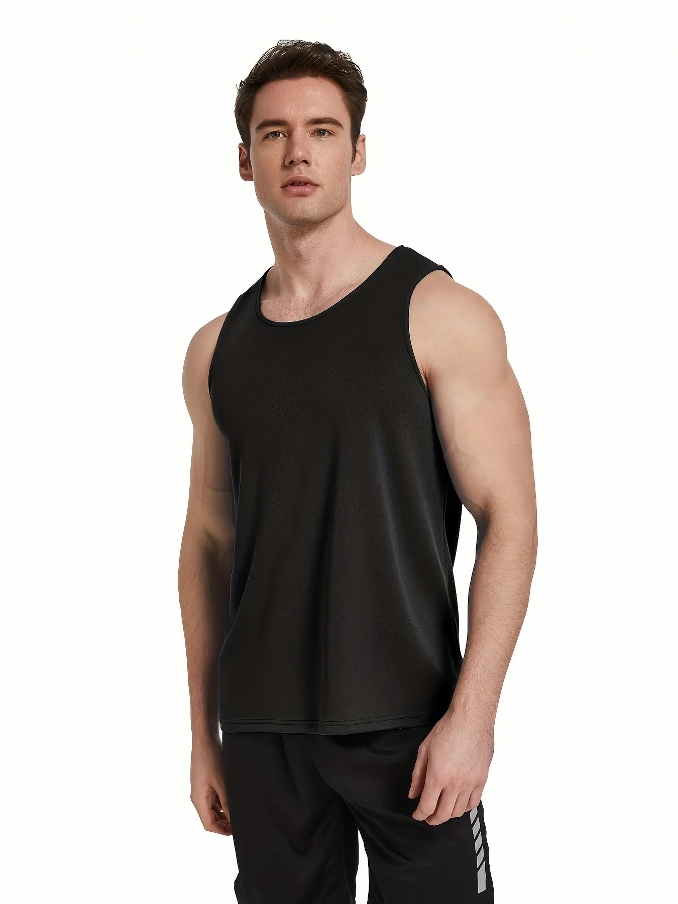 Men's Quick Dry Workout Tank Tops Breathable Gym Sleeveless Muscle Shirts dealsforyoudays