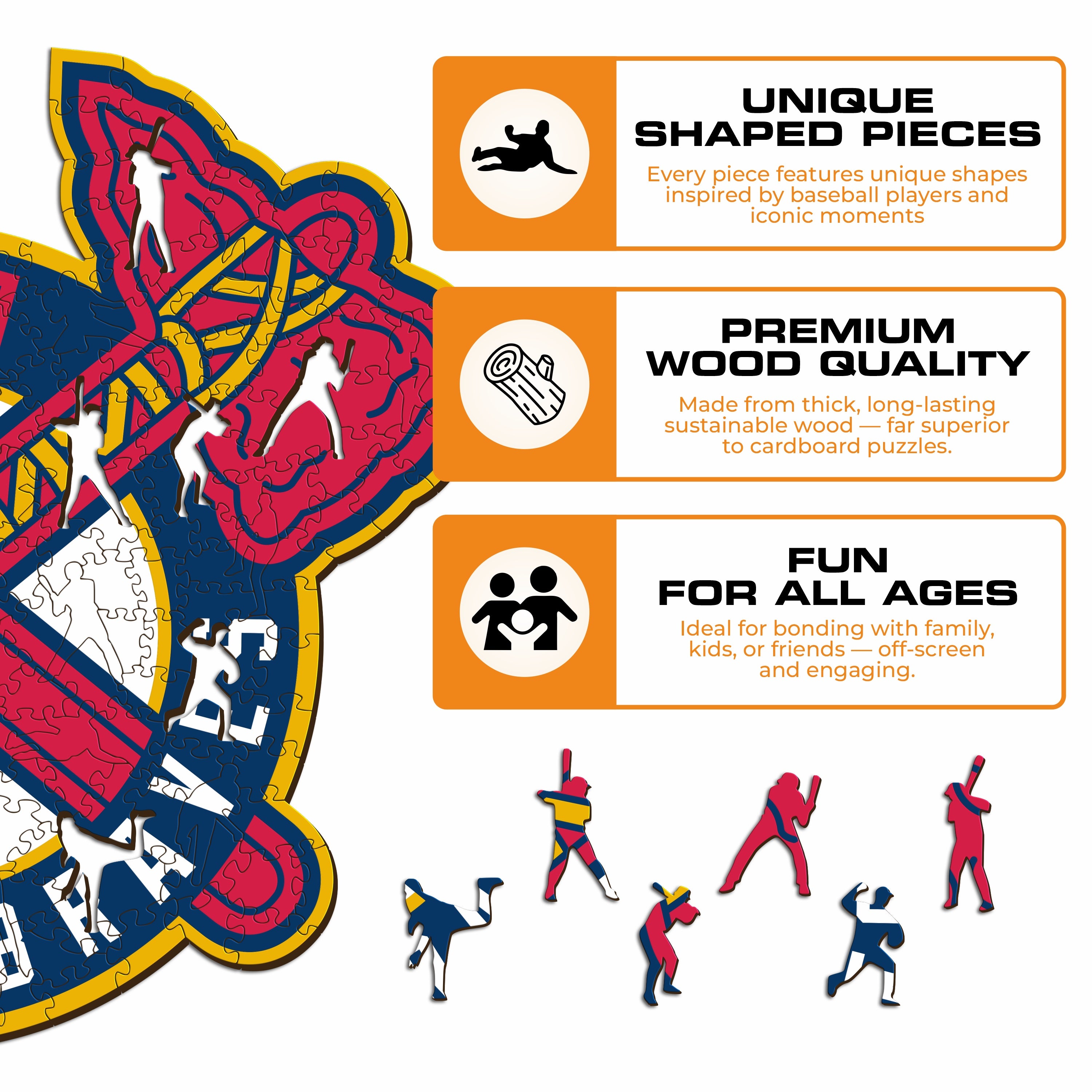 Atlanta Braves™ - Wooden Puzzle