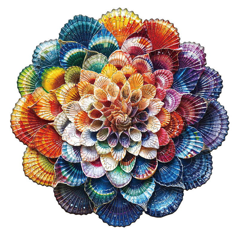 Ocean Mandala Wooden Jigsaw Puzzle