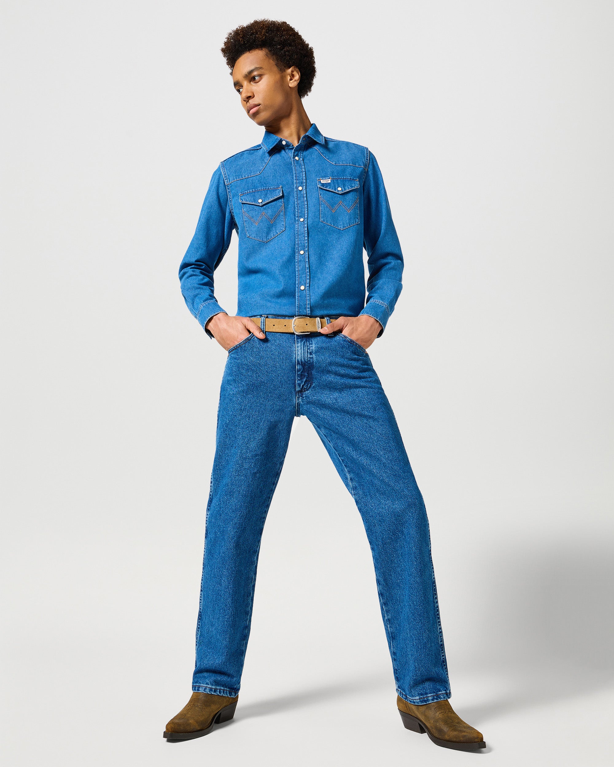 13MWZ Original Cowboy Cut Mens Jeans - Stonewashed