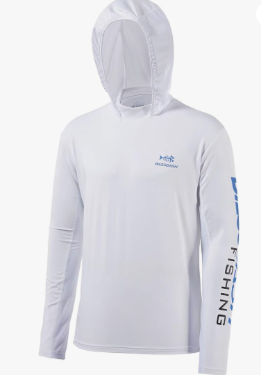 UPF 50+ Men’s UV Sun Protection Long Sleeve Fishing Hoodie