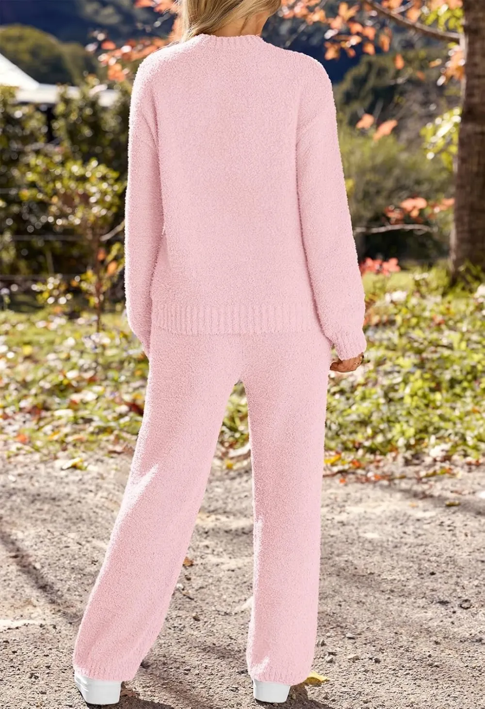 Womens Pajama Sets 2025 Fall Lounge Sweater Set