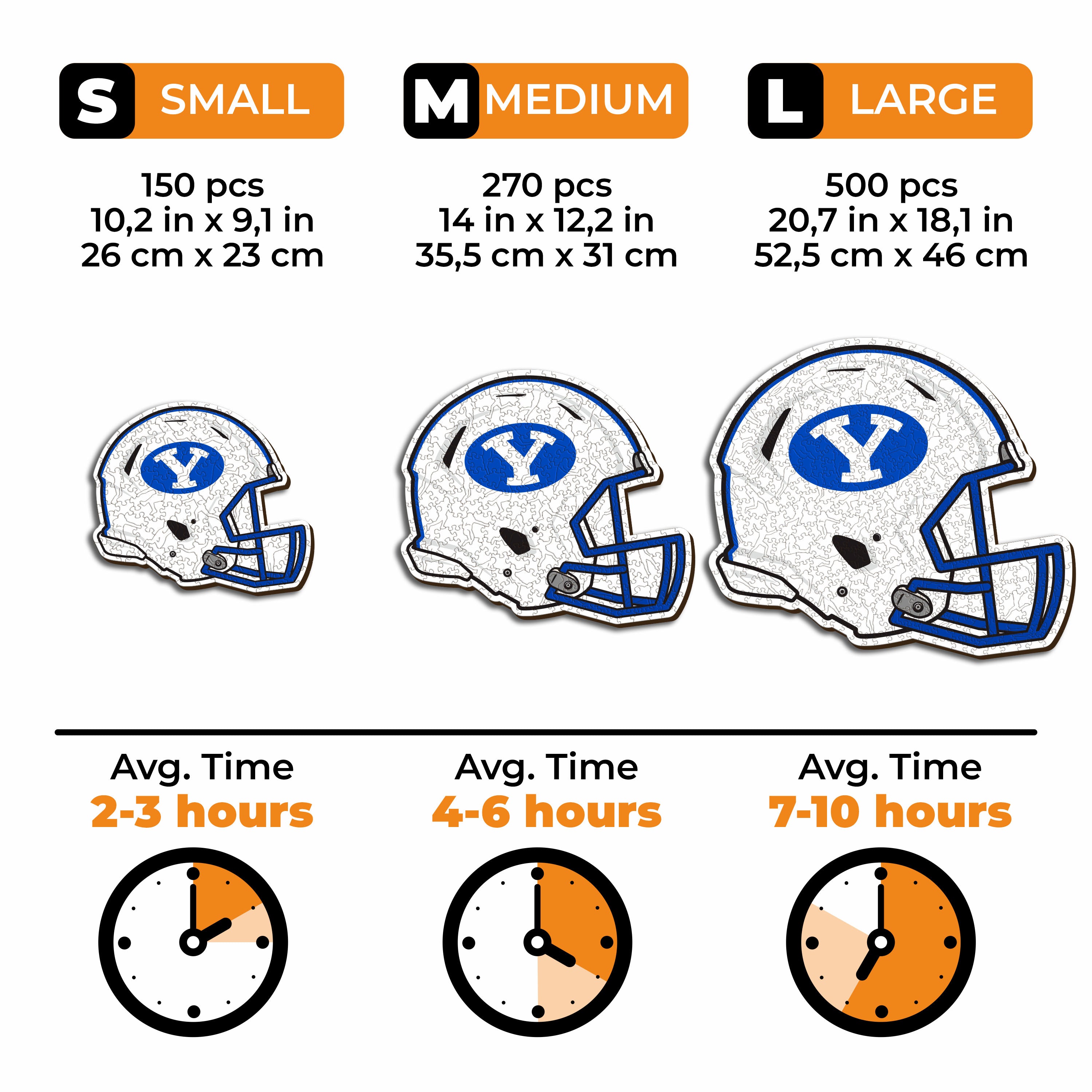 Brigham Young University Helmet - Wooden Puzzle