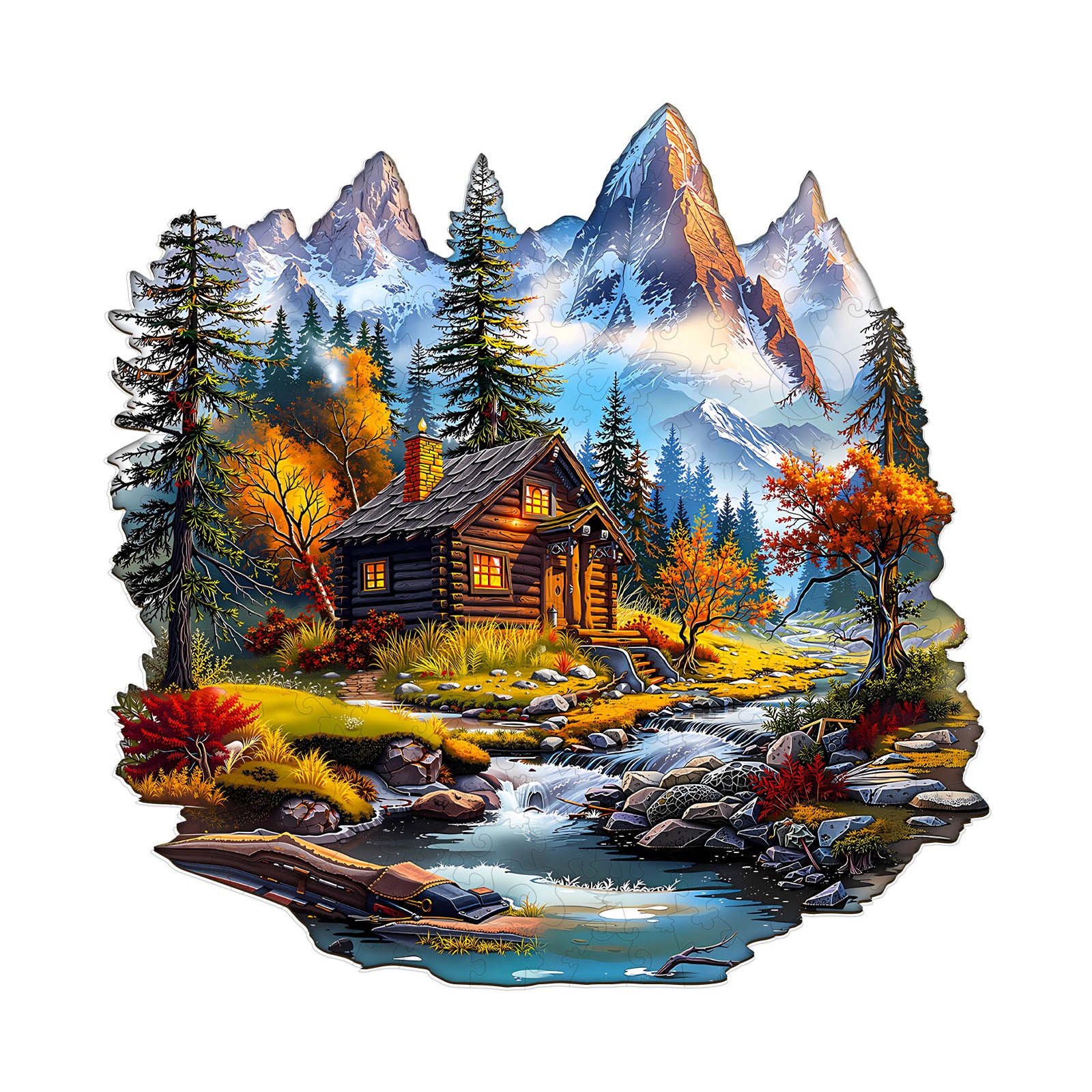 Alpine Flow Wooden Jigsaw Puzzle