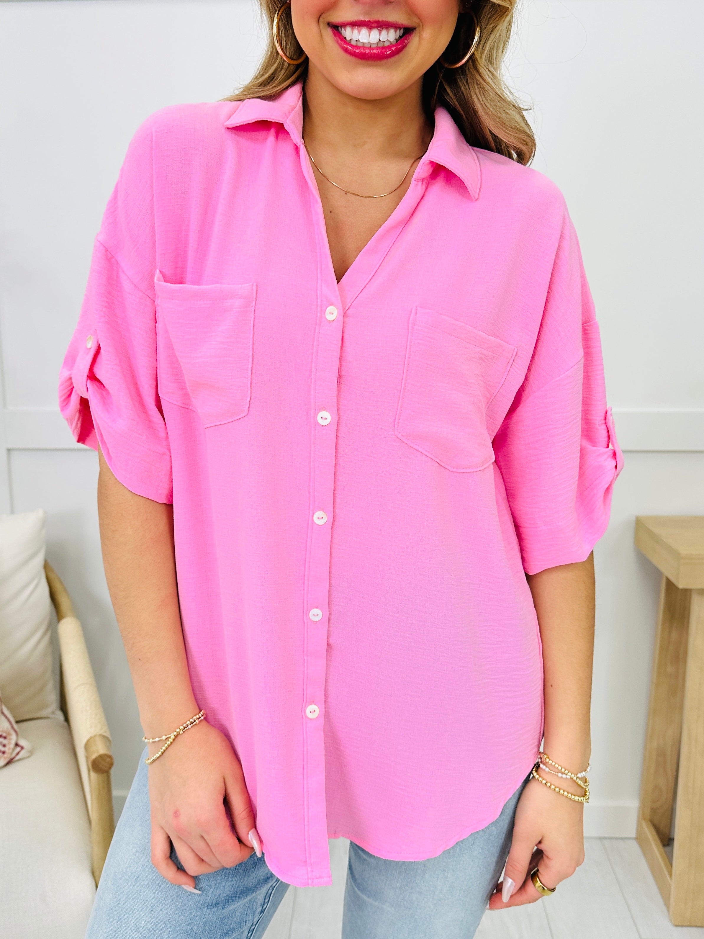 The Perfect Pocket Top- Multiple Colors!