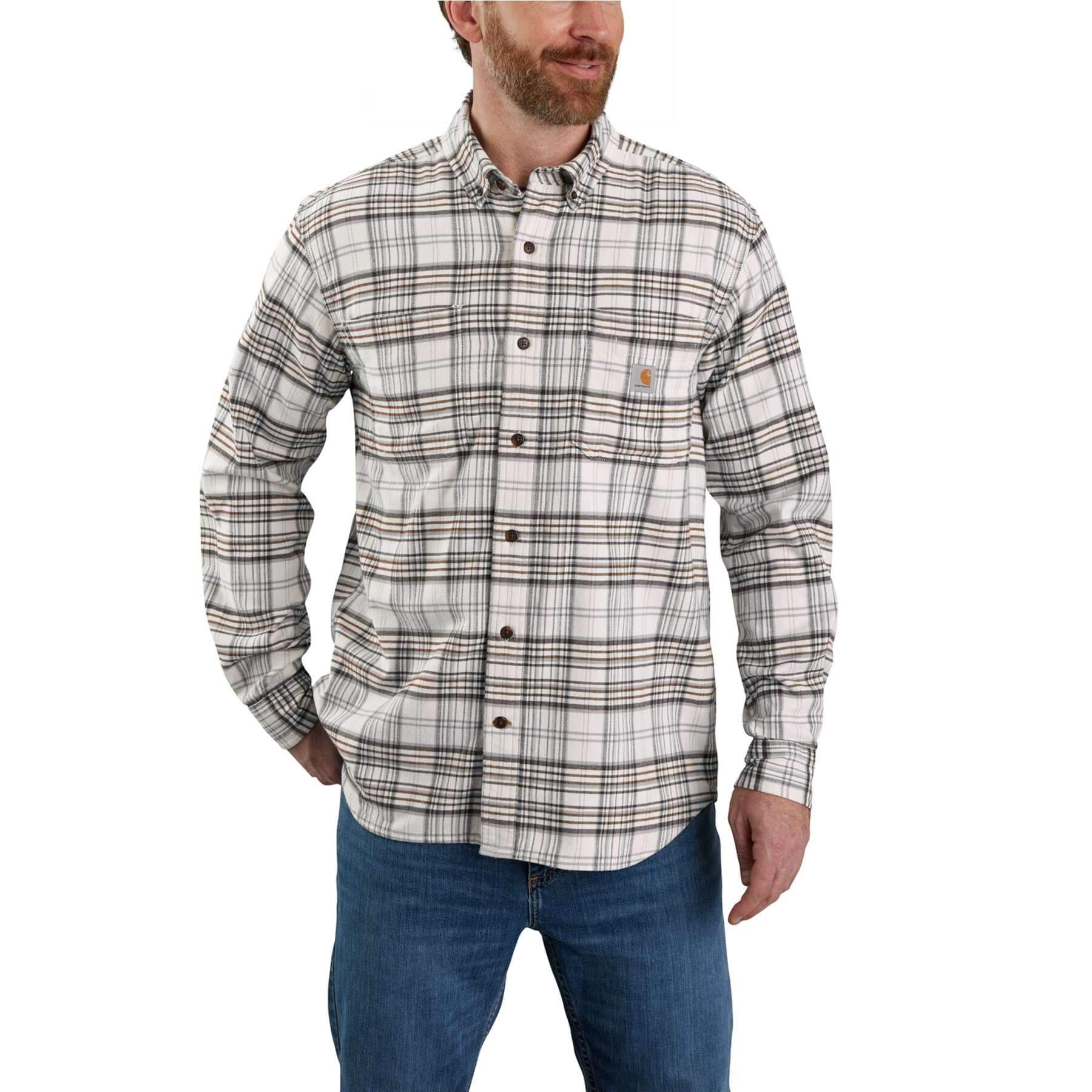 CHT Midweight Flannel Relaxed Fit Long-Sleeve Plaid Shirt 105432
