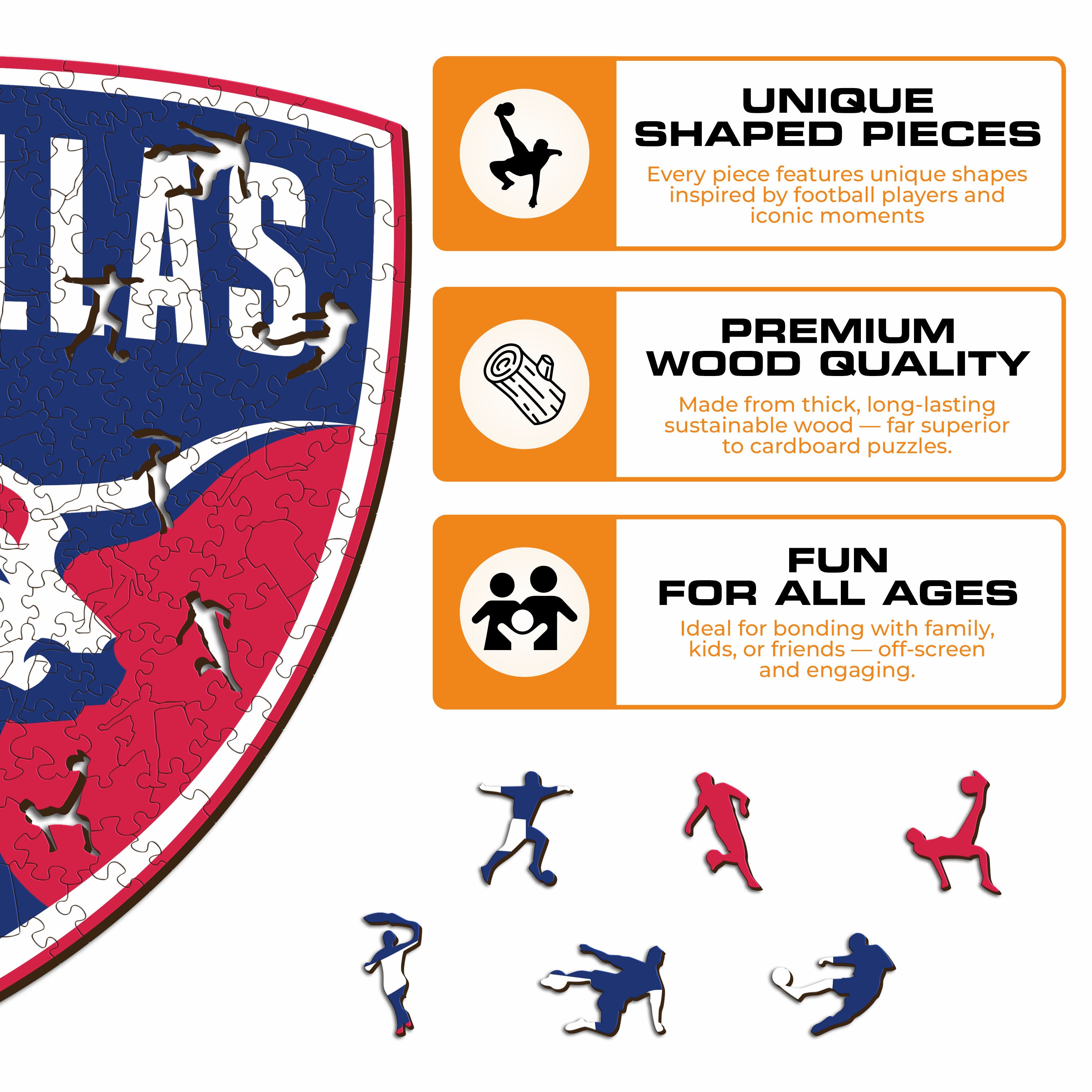 FC Dallas® Logo - Wooden Puzzle