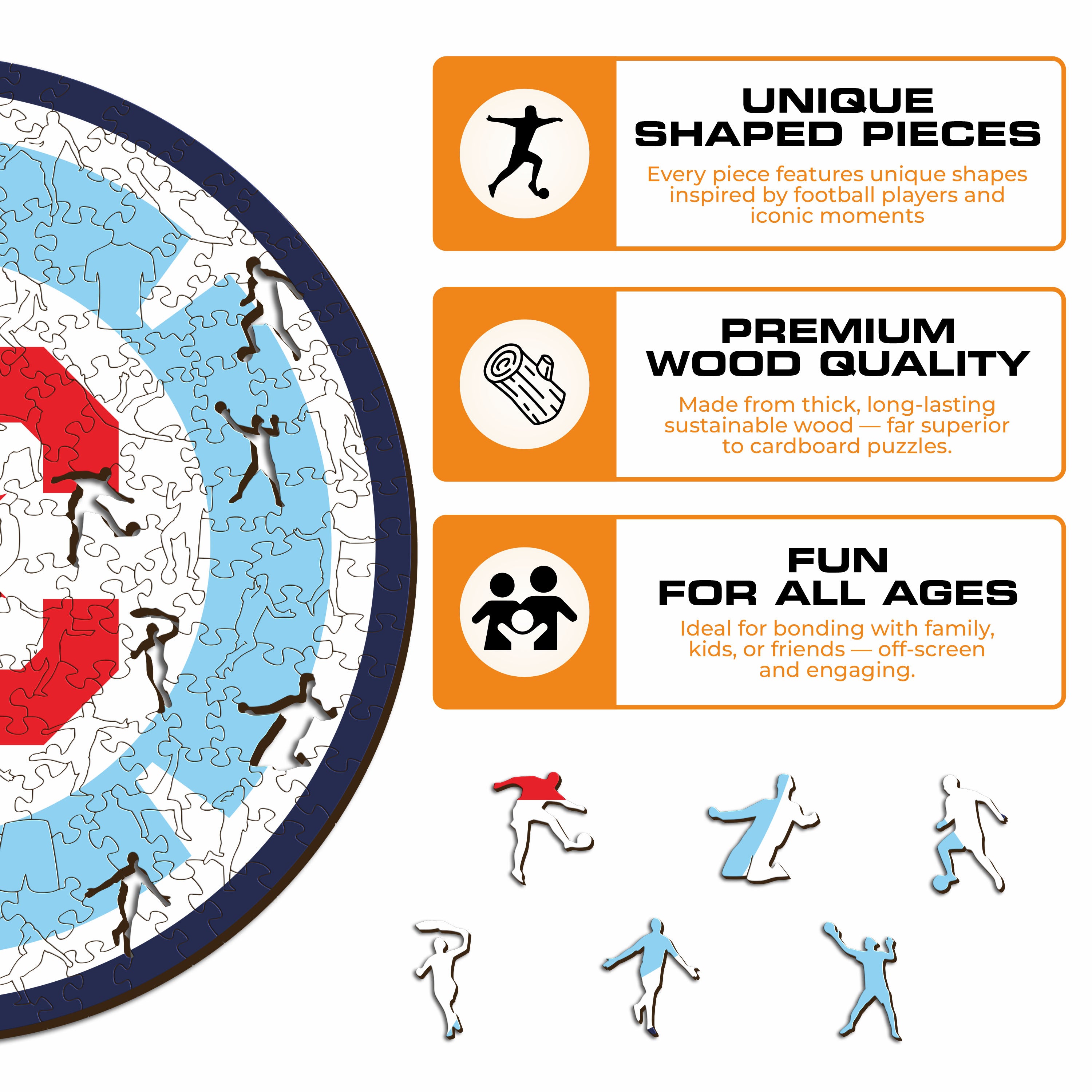 Chicago Fire® Logo - Wooden Puzzle