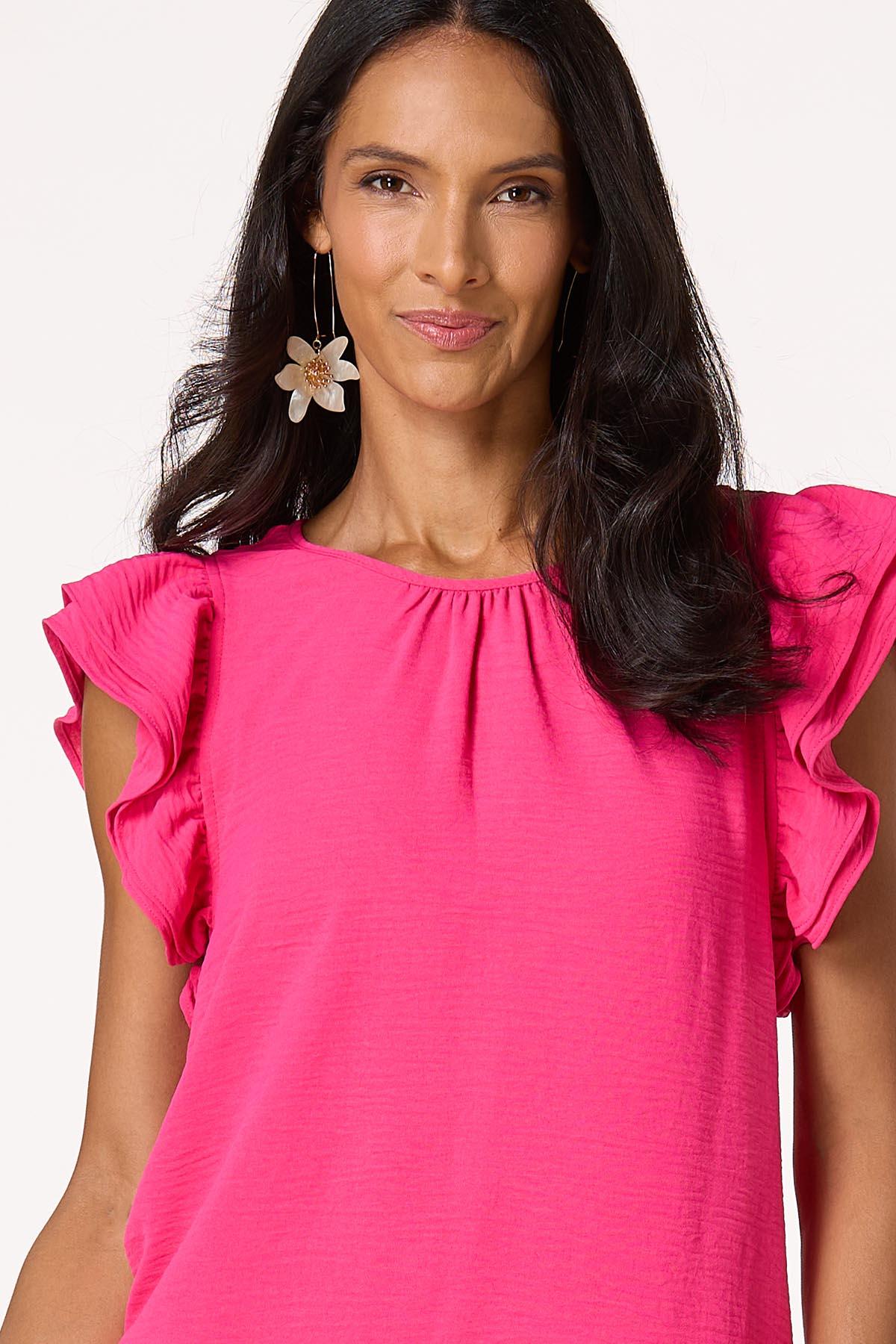 Double Flutter Sleeve Dress