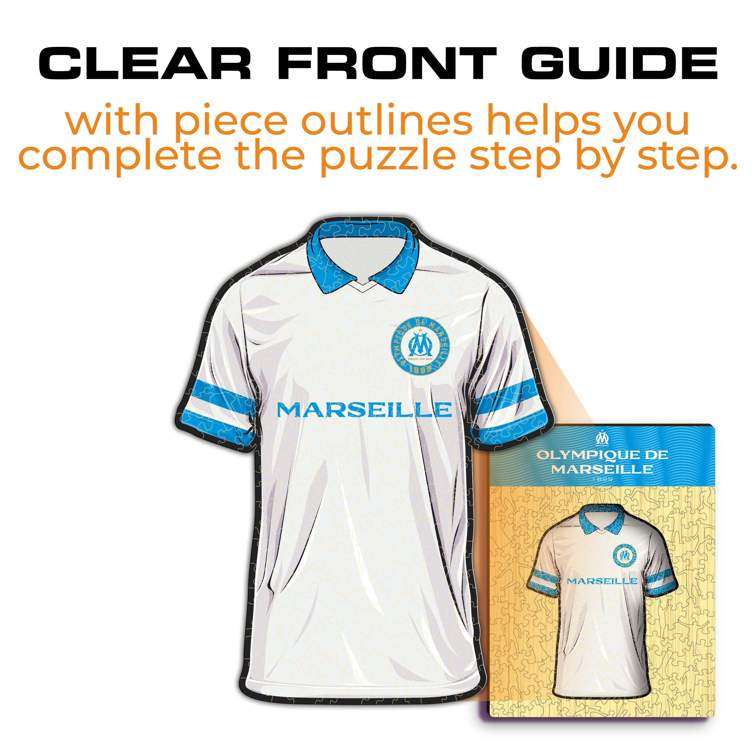 Olympique de Marseille® Jersey - Wooden Puzzle