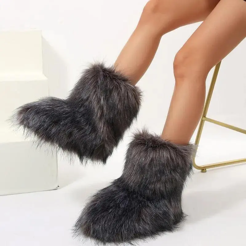 🔥Clearance sale,Limited to Christmas only 🔥Women's Trendy Fur Winter Boots