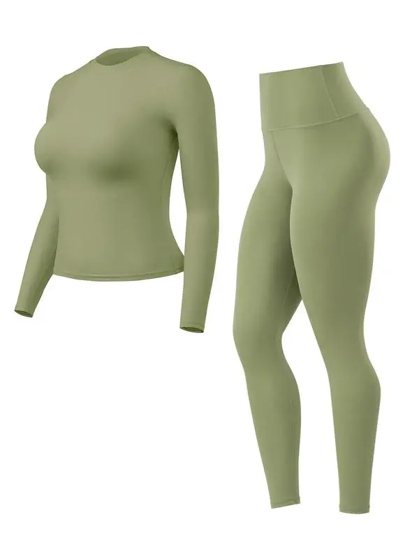 Women Yoga Leggings Set Gym Wear