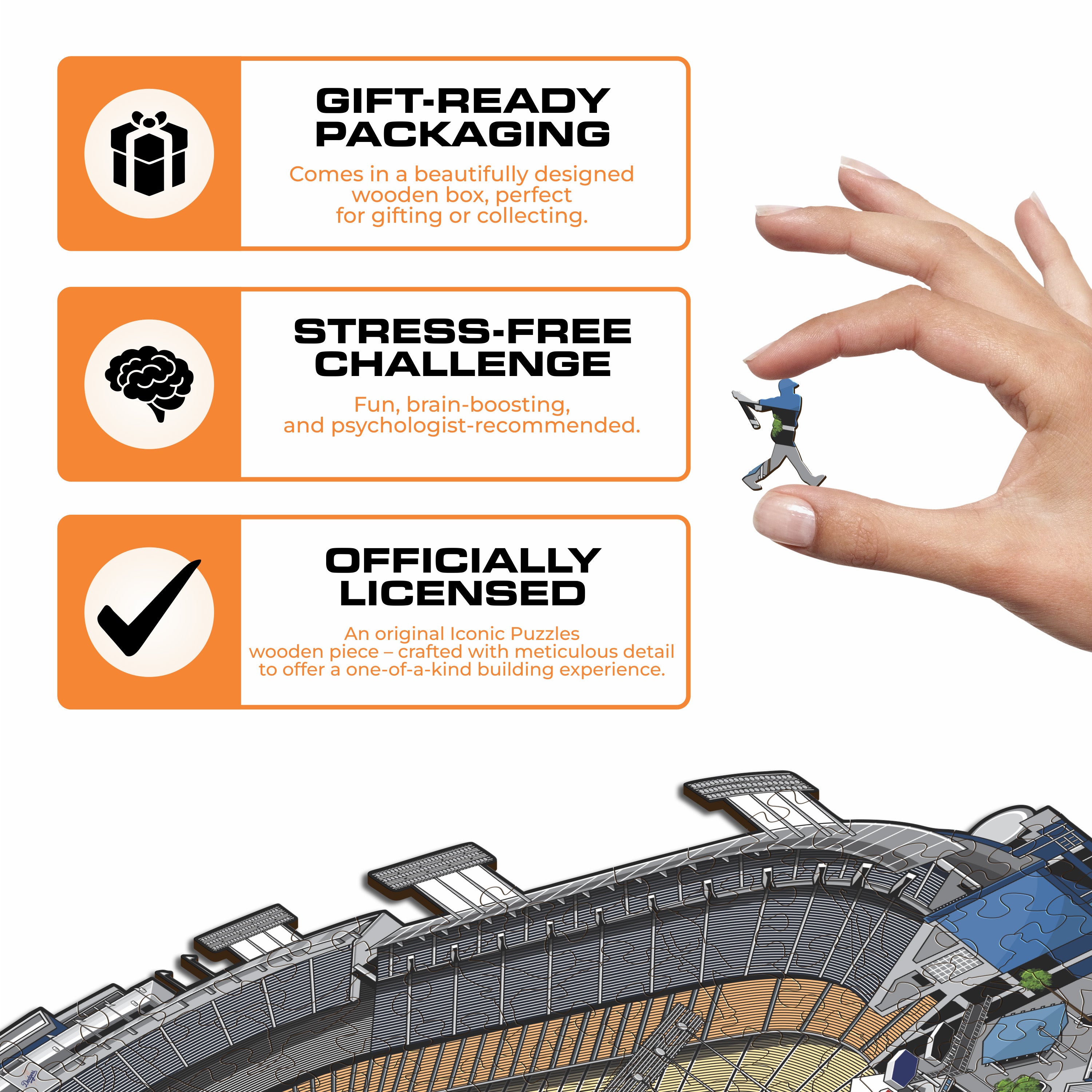 Los Angeles Dodgers™ Dodgers Stadium - Wooden Puzzle