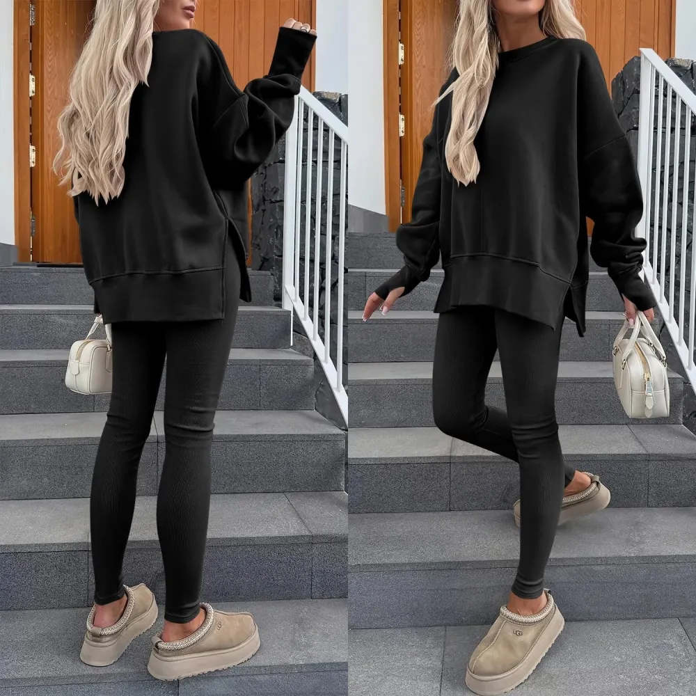 Women Oversized Sweatshirts Thumbhole Long Sleeve Hoodies Shirts