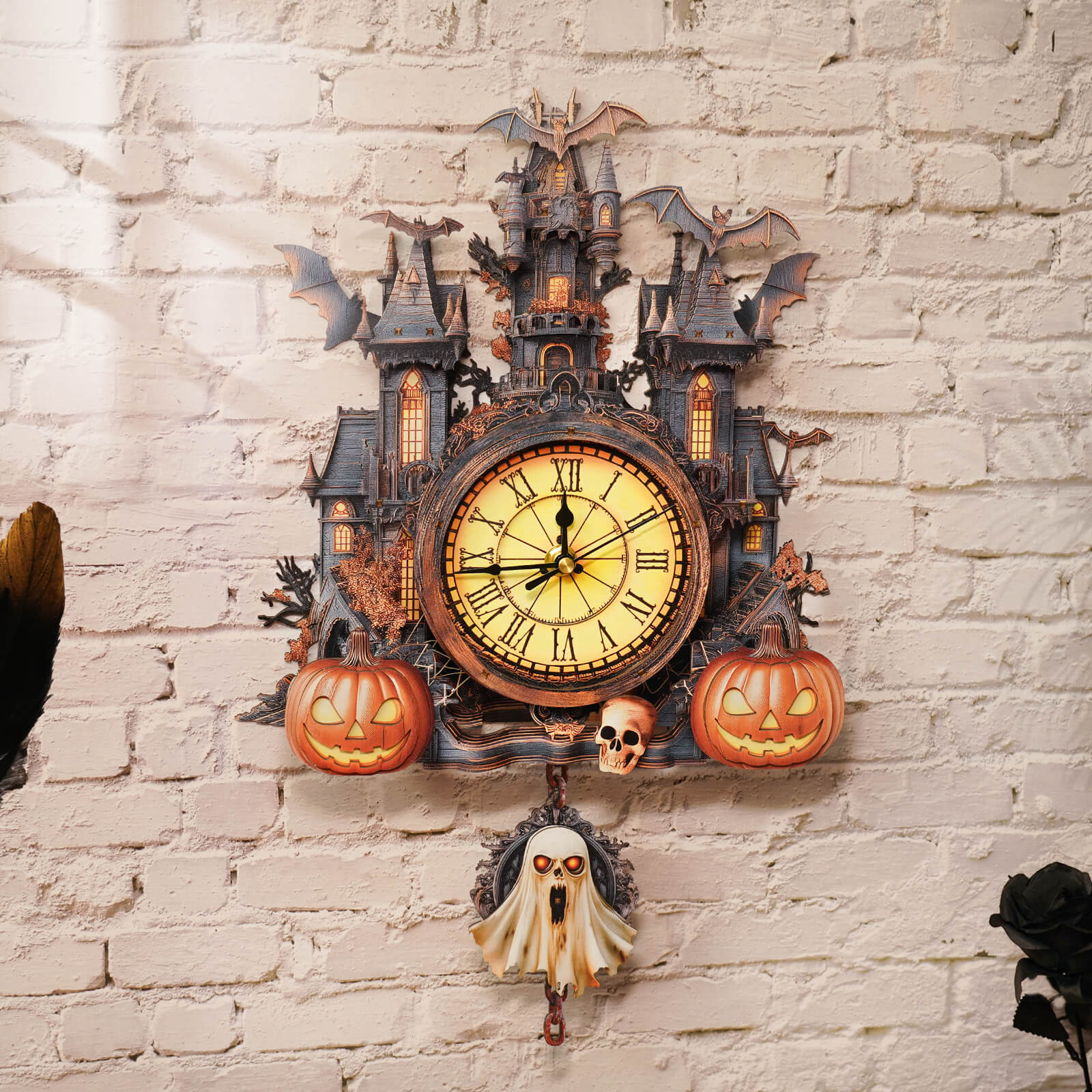 Mysterious Castle– DIY Wooden Clock, 3D Puzzle Craft Kit