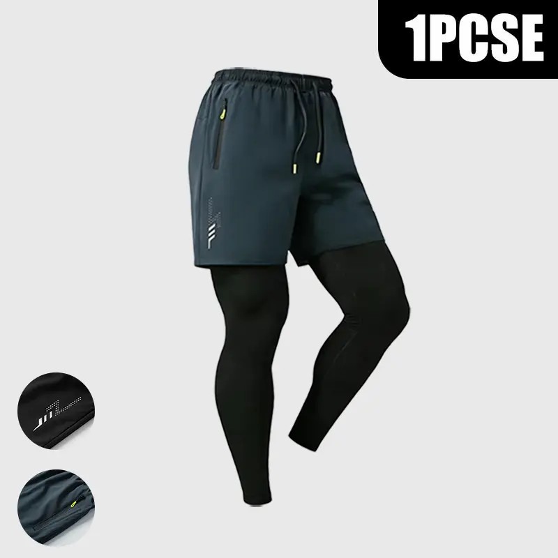 Men’s 2-in-1 Pro Performance Training Pants - Quick-Dry & Built-In Liner