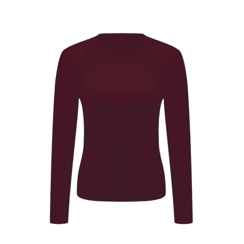 Women's Thermal Long Sleeve Top - Lightweight Warm Base Layer for Casual