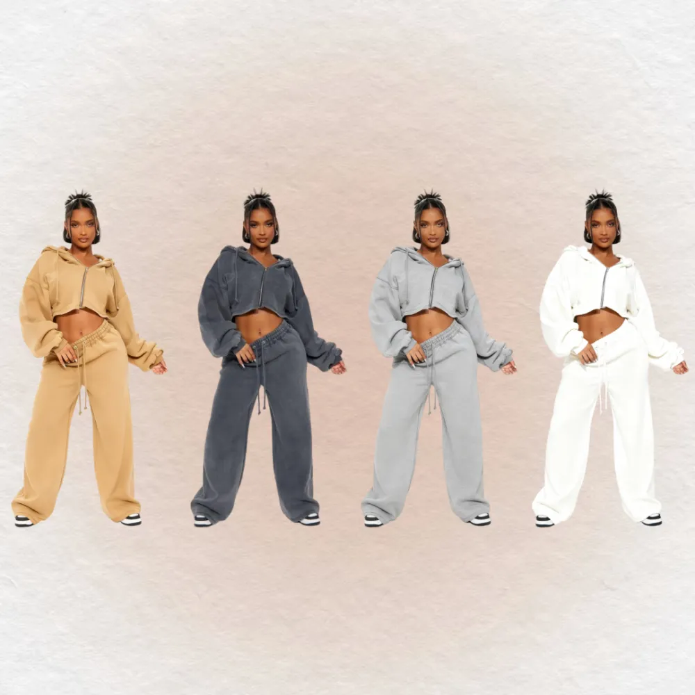 On The Go Fleece Pant Set