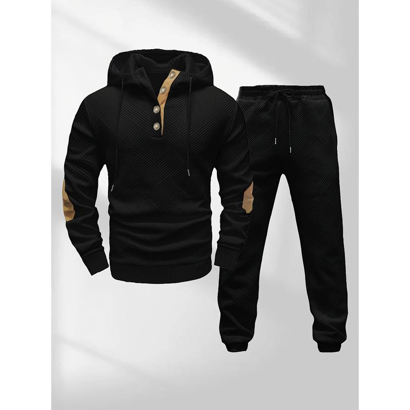 Men’s Knit Jacquard 2-Piece Tracksuit