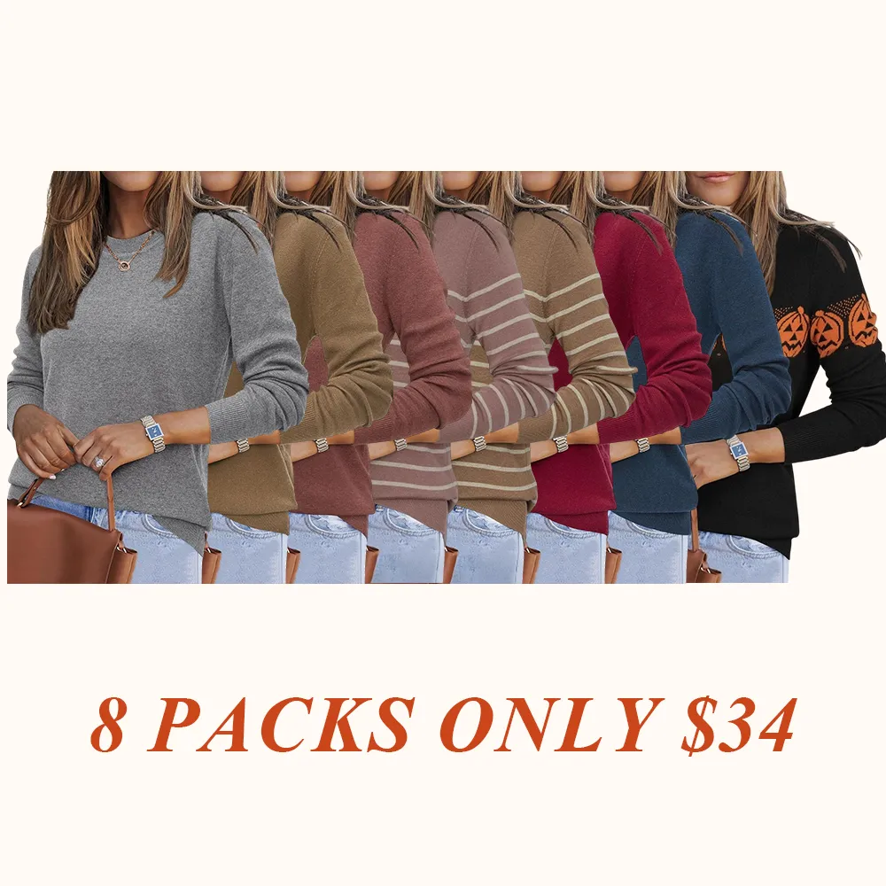 Women Fashion Wool Blend Sweater