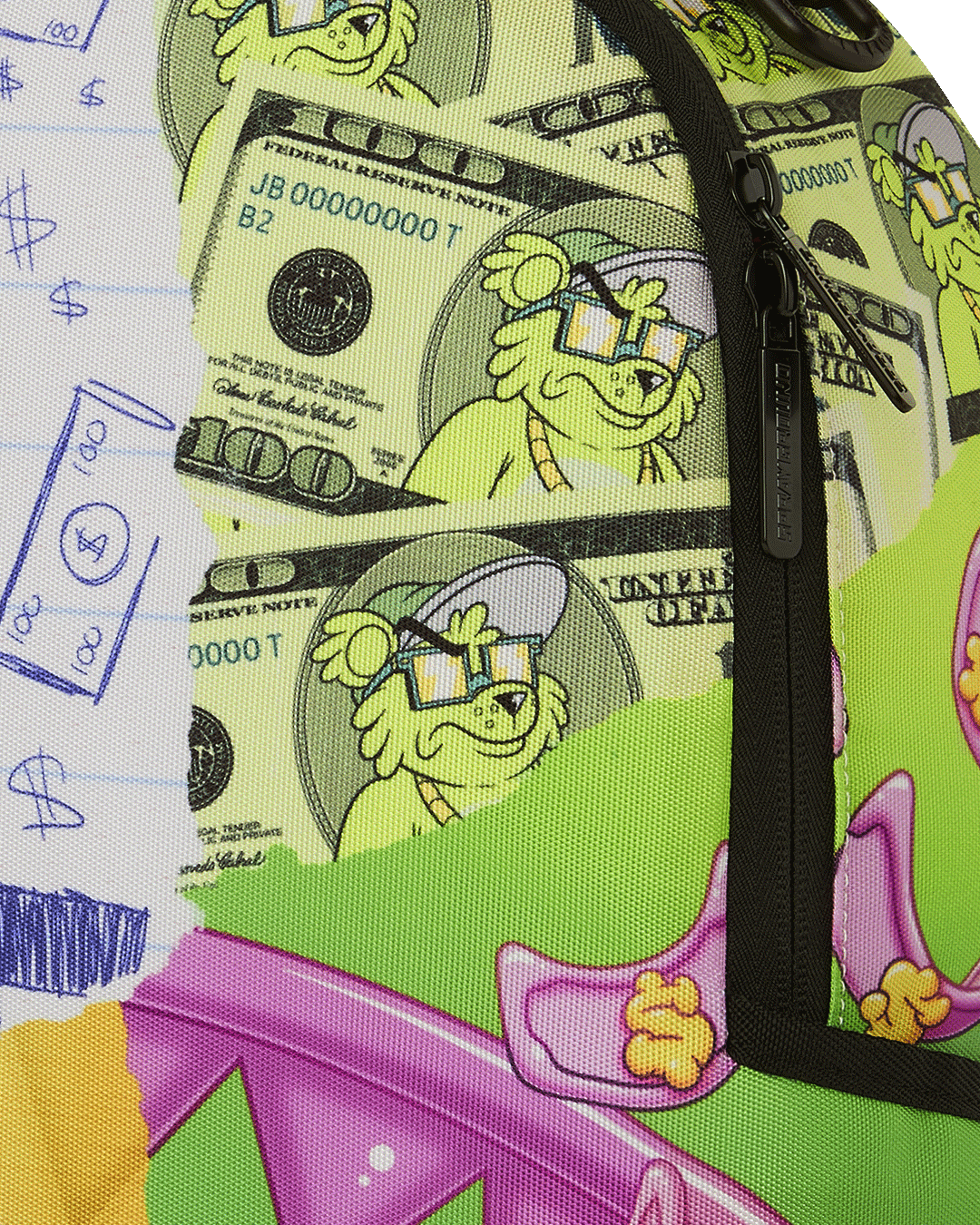 MEAN MONEY COLLAGE BACKPACK