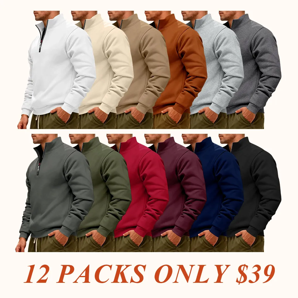 Men's Winter Fleece Lined Hoodie, Casual Hoodie, Thick Heavyweight Loose Fit Outdoor Sportswear