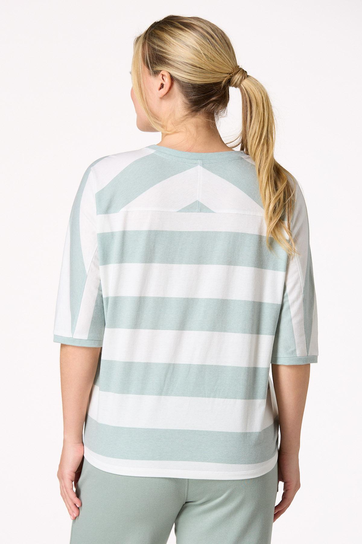 Stripe Crew Neck Tee