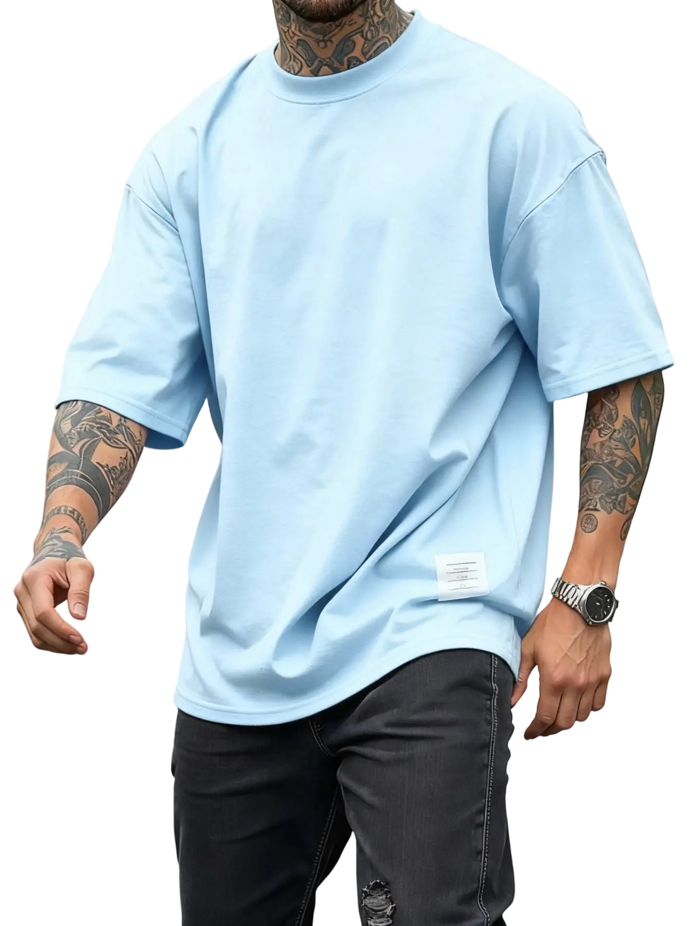 Men's Plus Size Round Neck Short Sleeve Shirt, Ultra Comfortable Everyday Wear, Casual Streetwear Oversized Style, Perfect for Daily Use