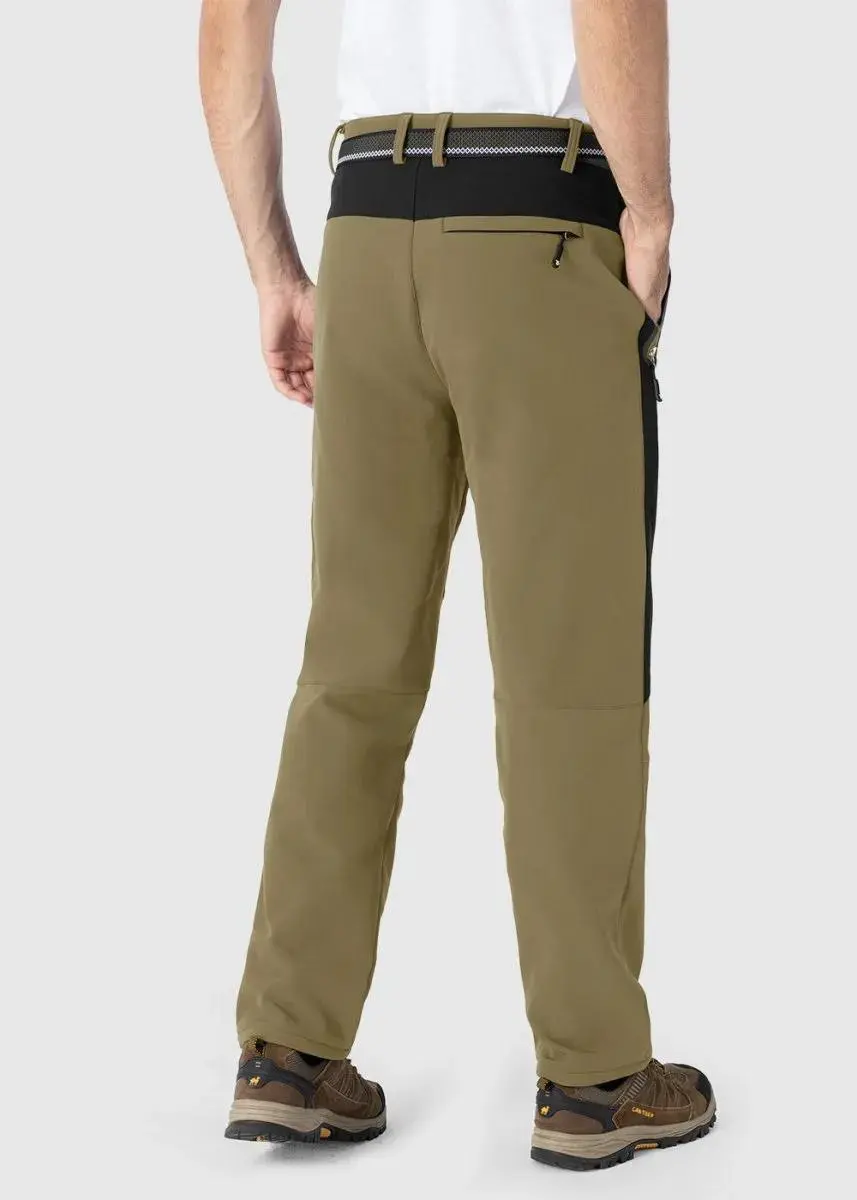 Men's 8-Pack Insulated Waterproof Pant Windproof Warm Fleece Lined Ski Trousers