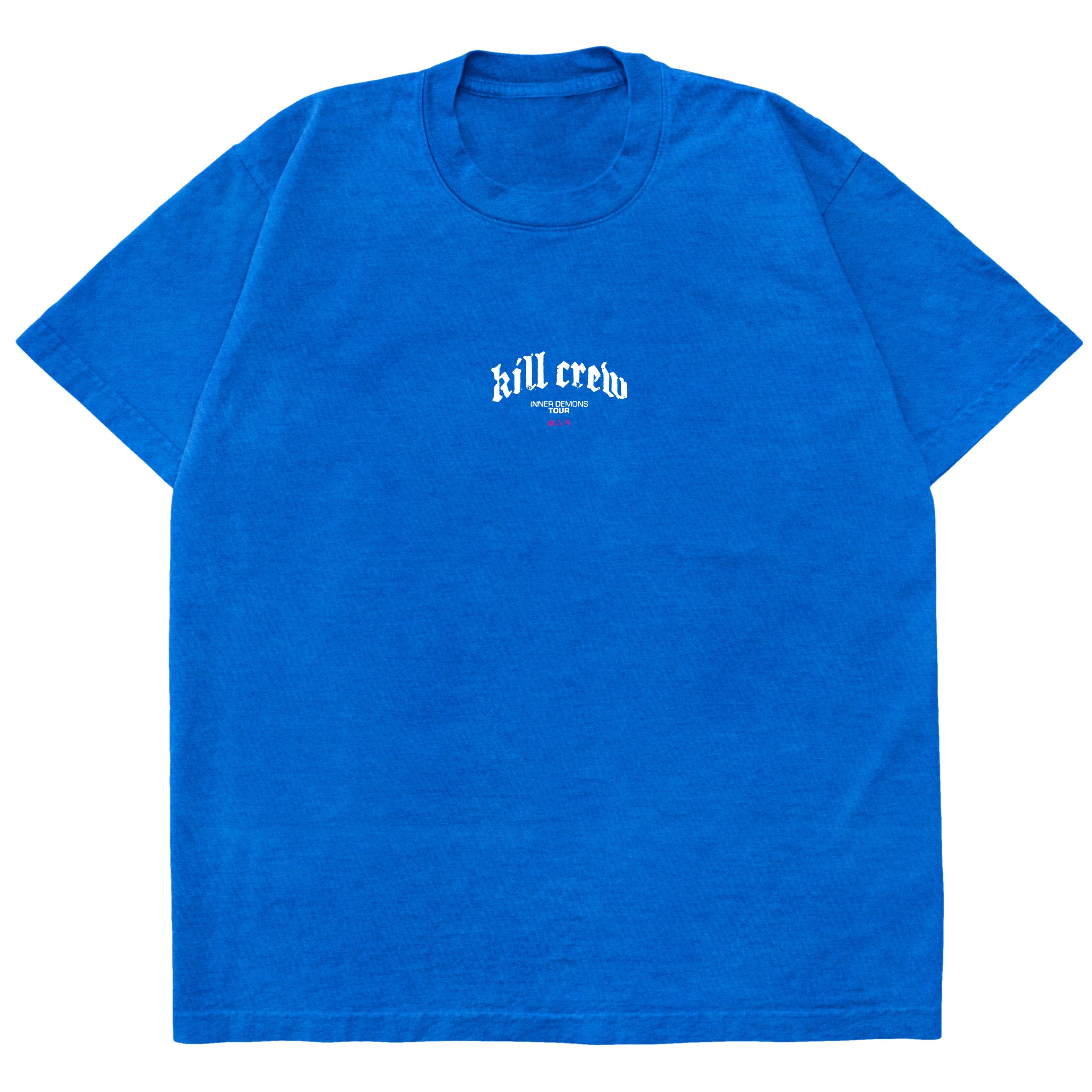 RELAXED FIT INNER DEMONS TOUR T-SHIRT - BLUE / WHITE