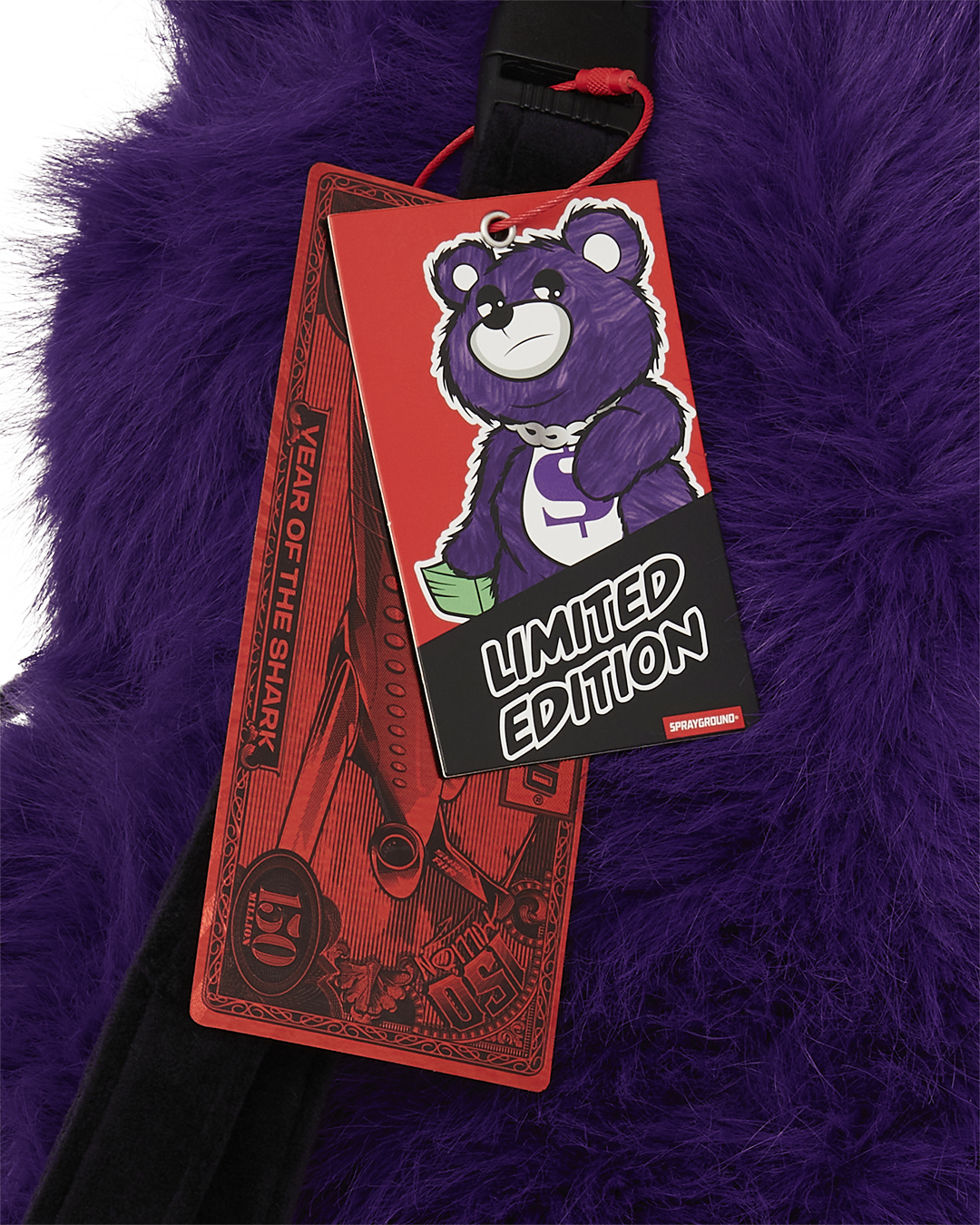 FURZILLA SHARK (PURP) MONEYBEAR BACKPACK