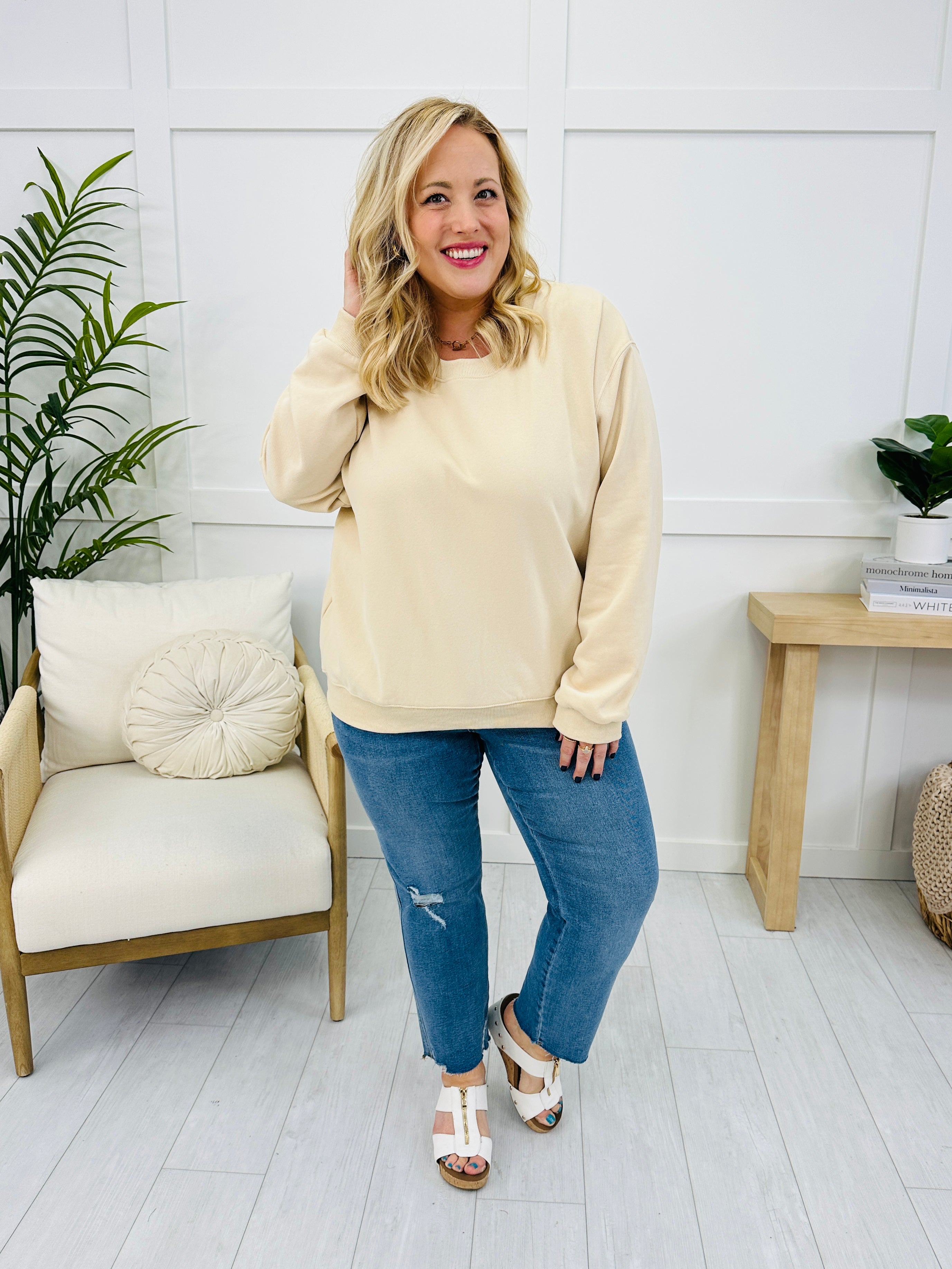 REG/CURVY MOCO Exclusive Basic Babe Pullover- Multiple Colors!