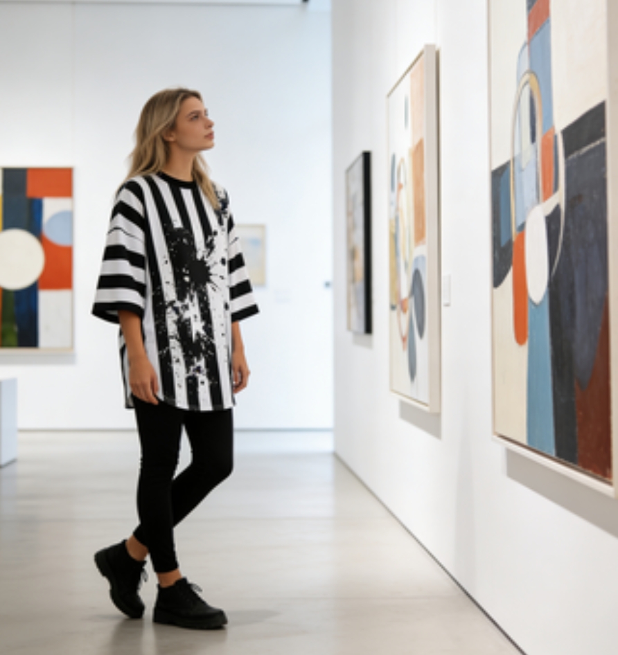 ARTY SPLATTER TEE | Casual Statement Piece