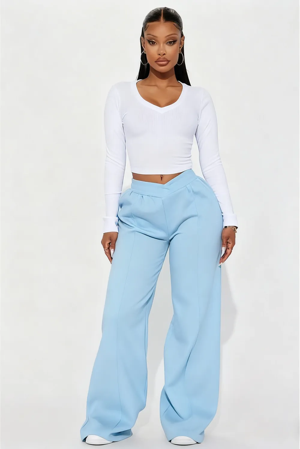 Wide Leg Elastic Waist Lounge Pant