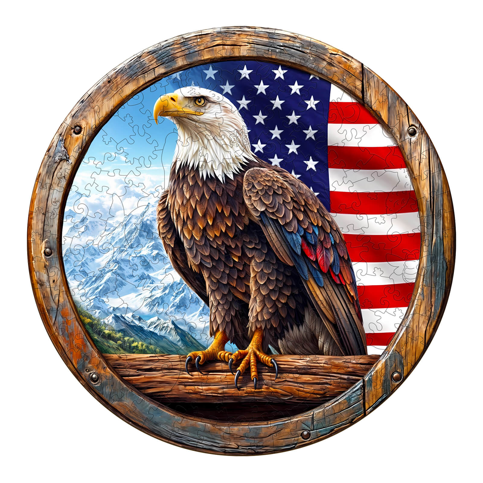 Bald Eagle Wooden Jigsaw Puzzle