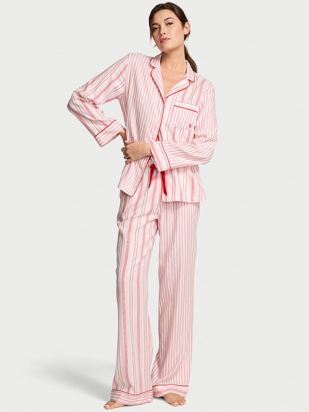 Flannel Long Pajama Set