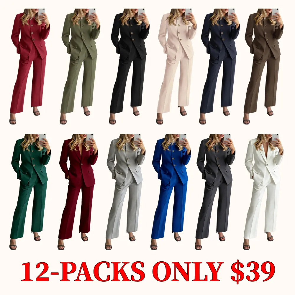 Women's two-piece set, a stylish business casual suit