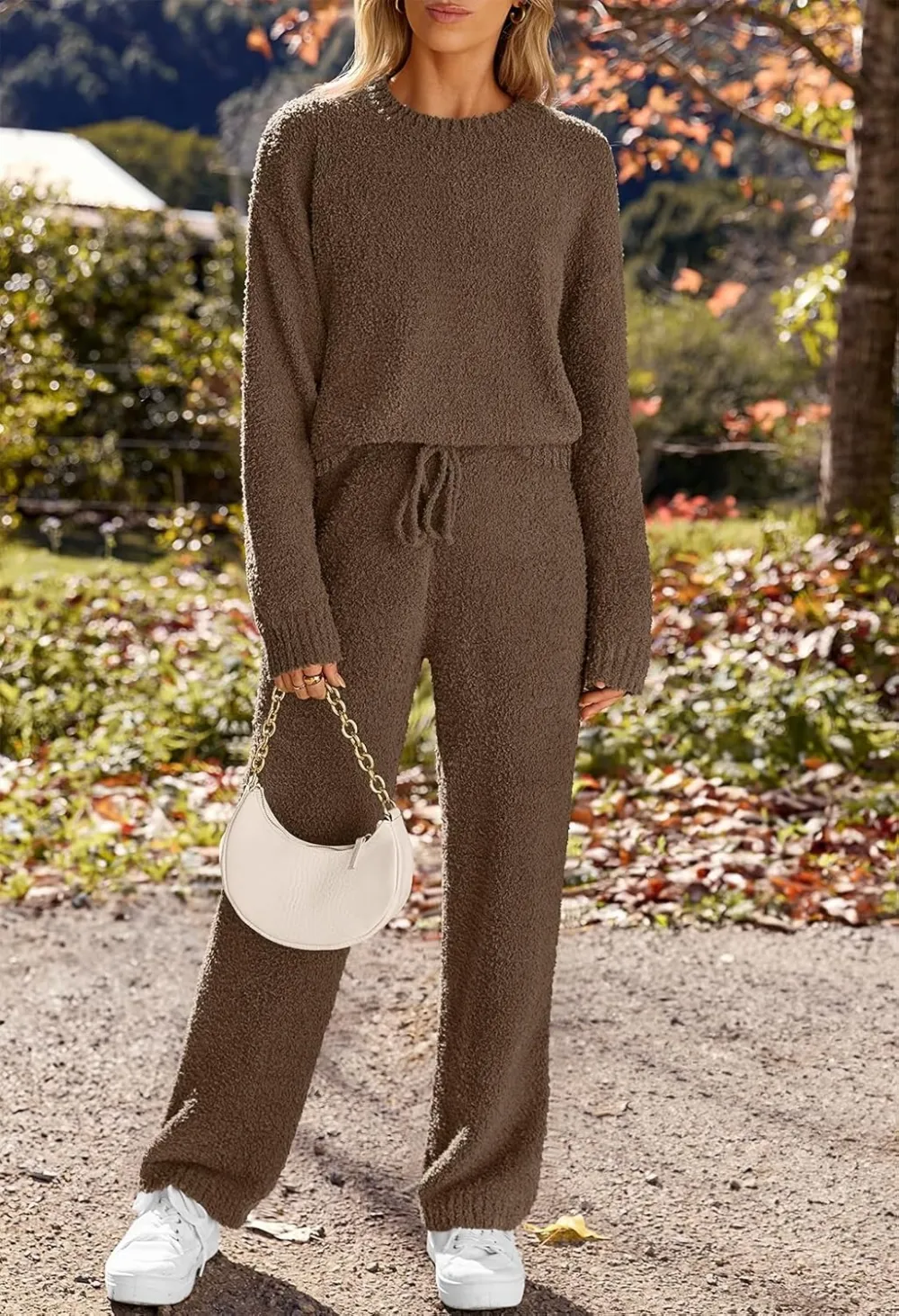 Womens Pajama Sets 2025 Fall Lounge Sweater Set