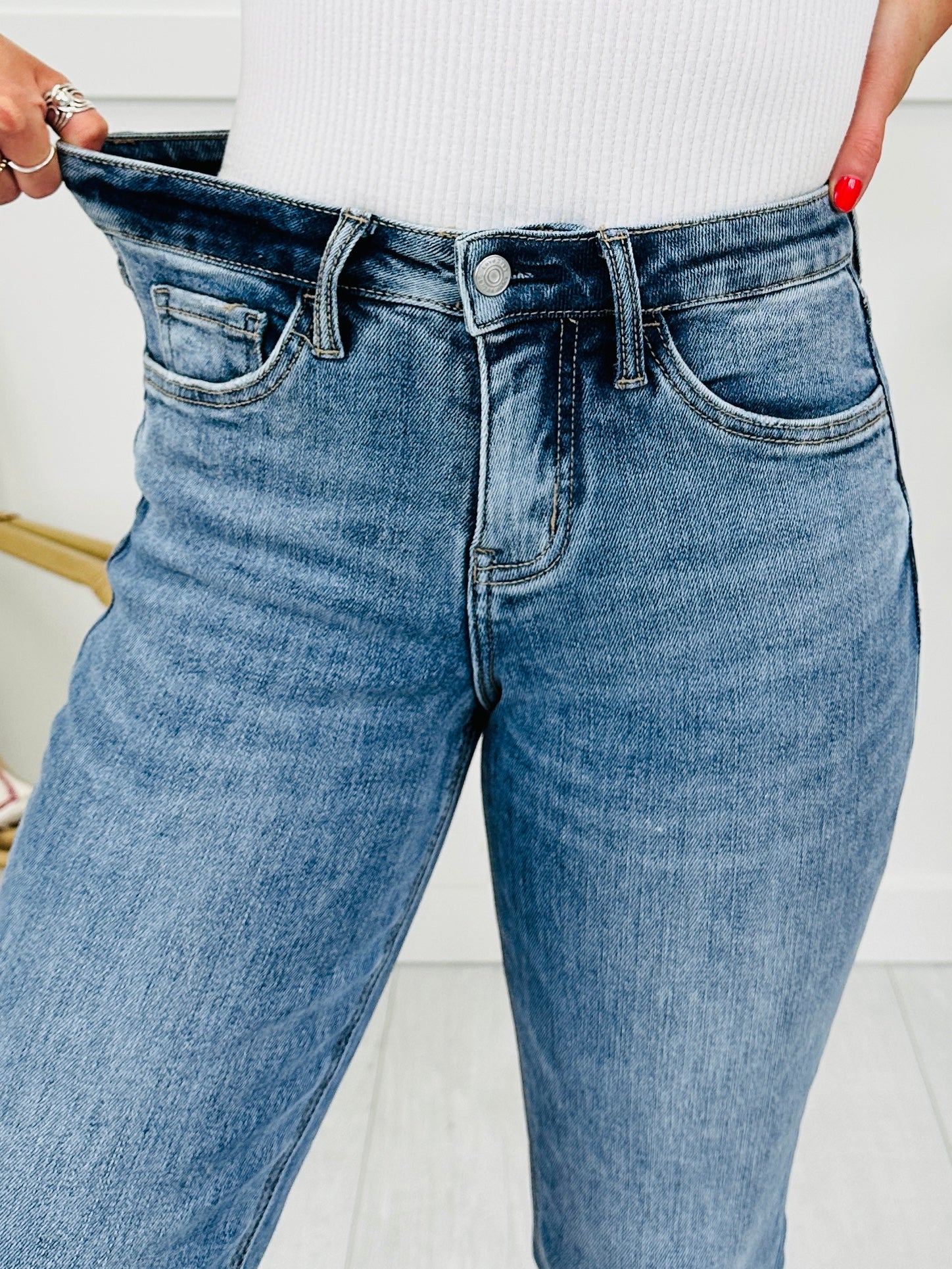 Stick With You Tummy Control Boyfriend Jeans