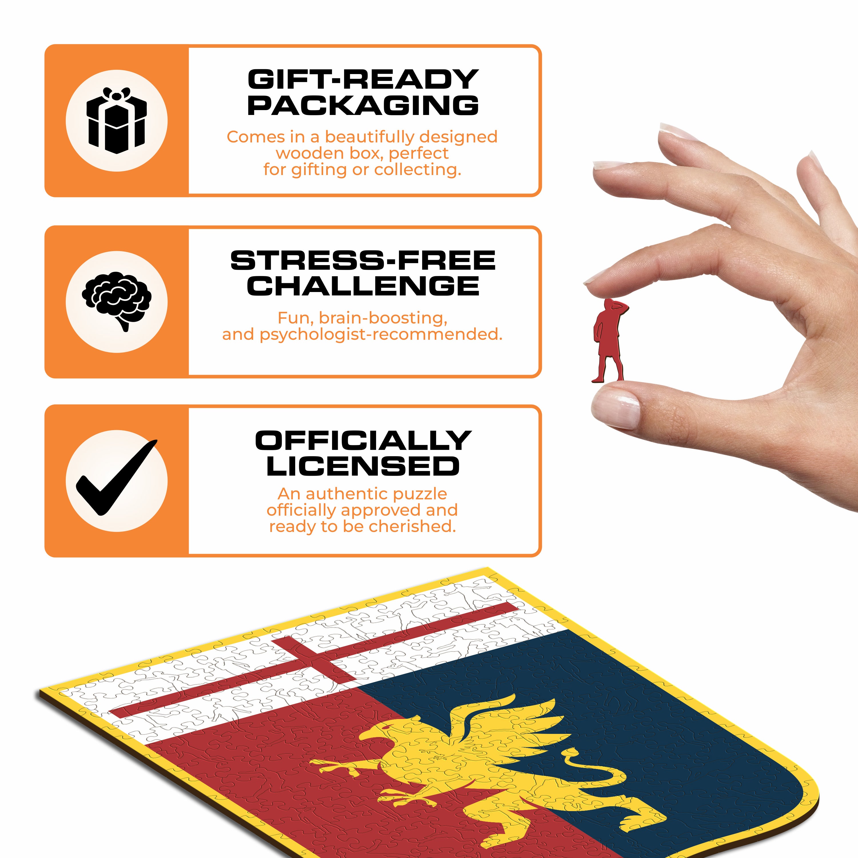 Genoa® CFC Logo - Wooden Puzzle