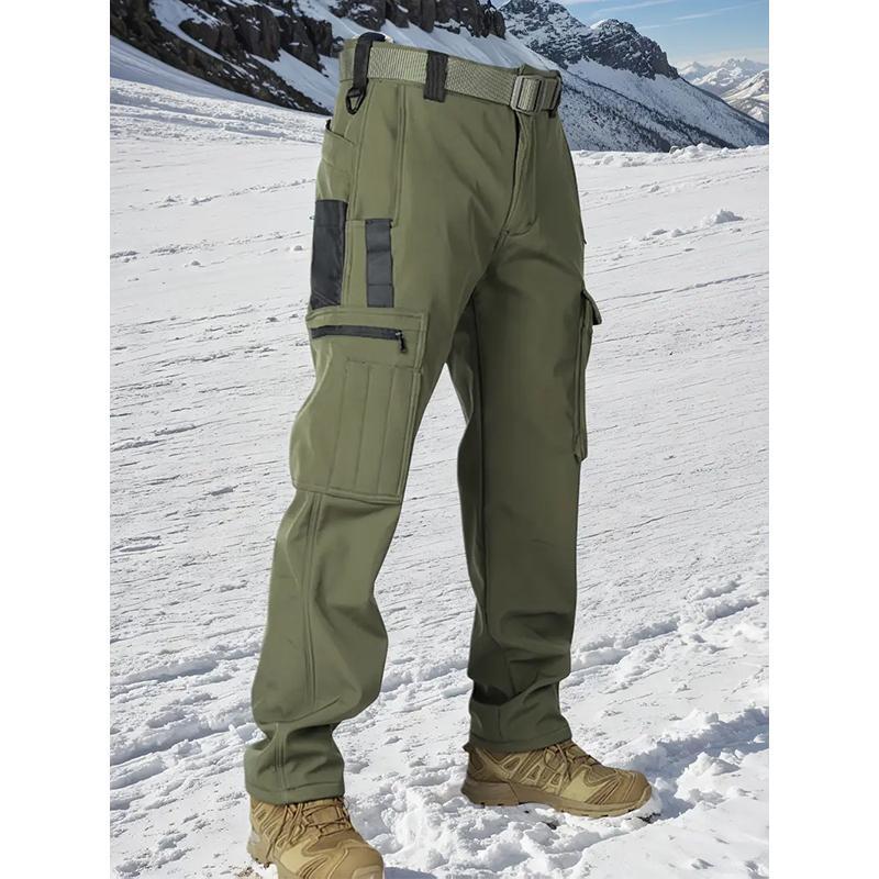 Men’s Tactical Fleece-Lined Joggers — Windproof Outdoor Pants