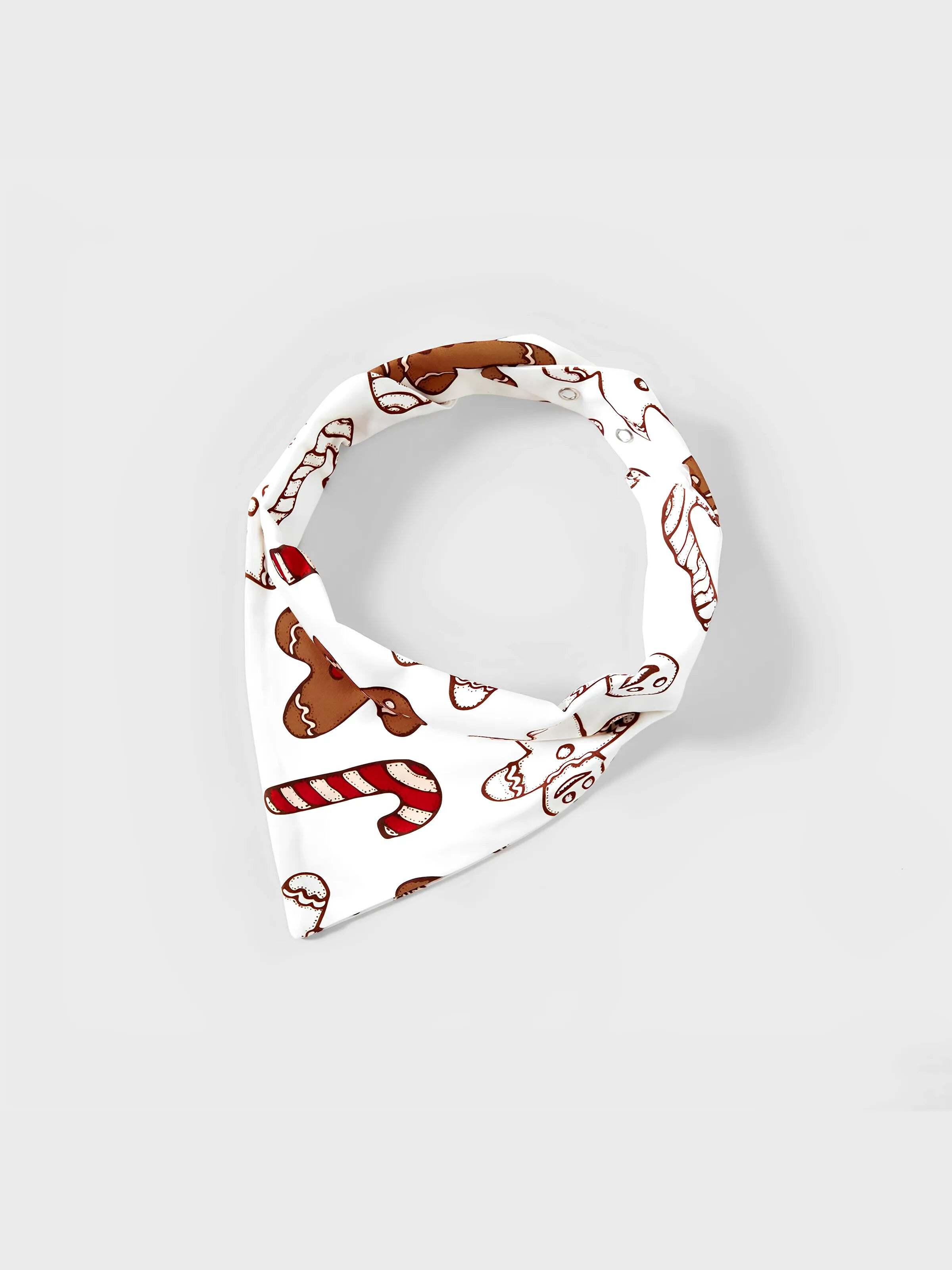 Christmas Family Matching Letter and Gingerbread Man Print Long-sleeve Pajamas Sets with Christmas Socks Khaki