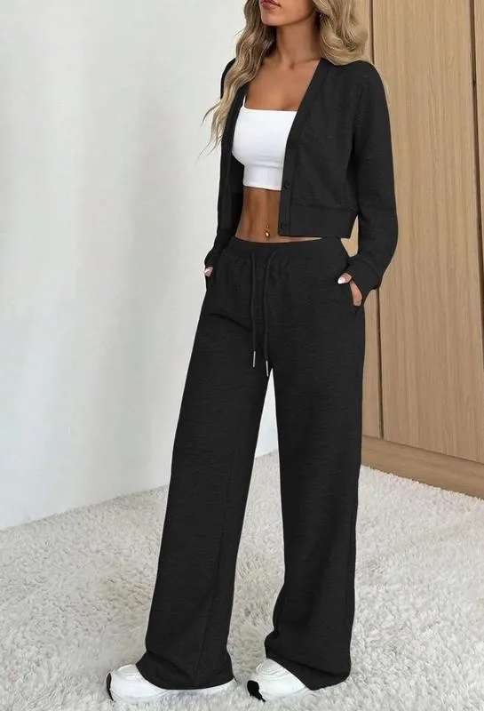 Women's Long Sleeve Jacket & Pants Set