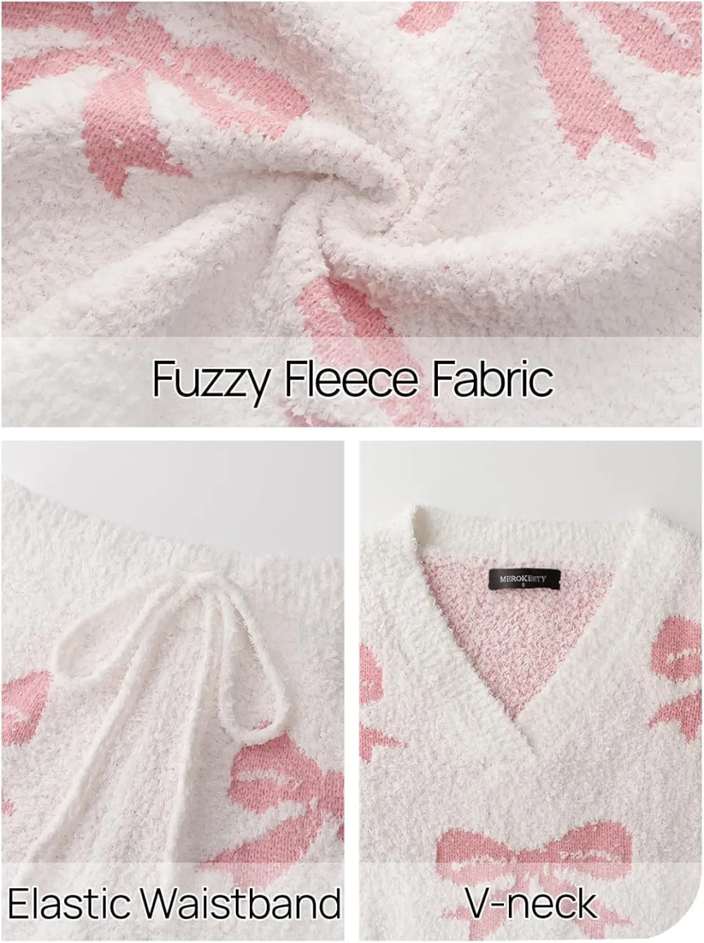 Women's Lounge Sets 2025 Fall Fashion 2 Piece Outfits Sweater Pajama Set