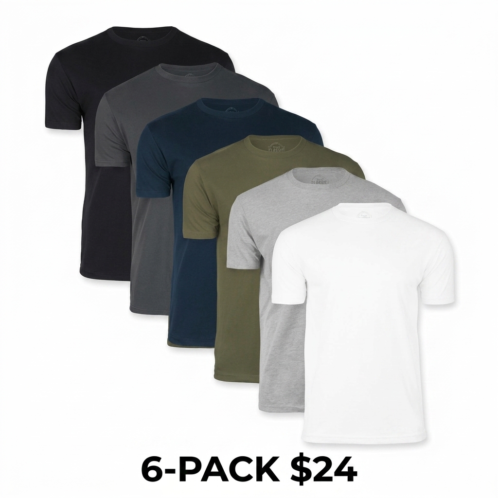 Men's Premium Fit Short Sleeve Crew Neck T-Shirt – Soft Everyday Essential